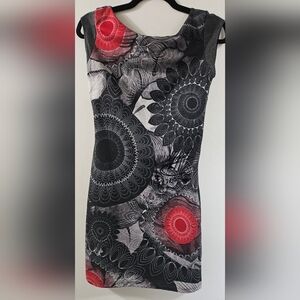 Desigual Geometric Floral Dress